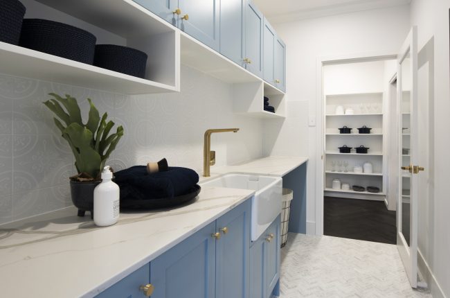 Whitehaven 238 laundry with light blue and white colour scheme