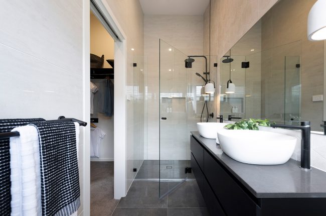 Southport 217 bathroom with frameless shower