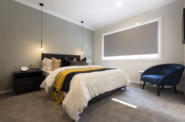 Monaco 1 211 master bedroom with panelled walls