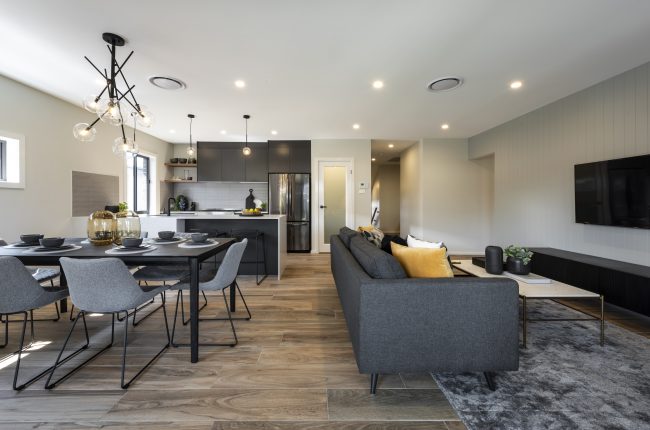 Monaco 1 211 open plan kitchen, living and dining area