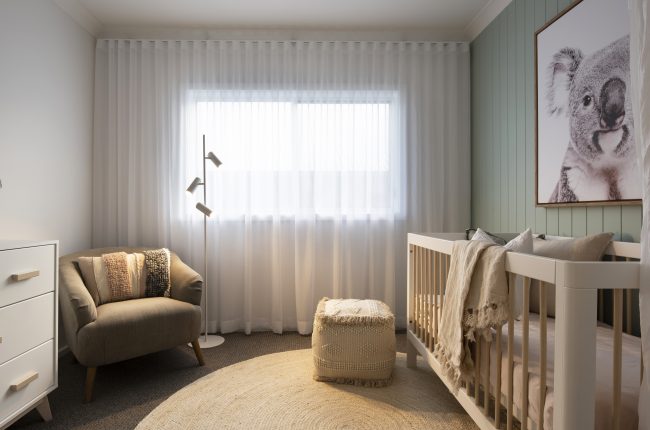 Avalon 1 220 nursery with panelled feature wall