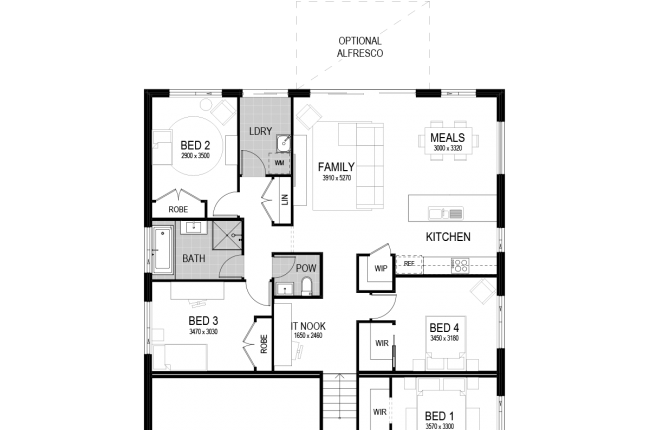 monaco 1 211 floor plan with garage on the left