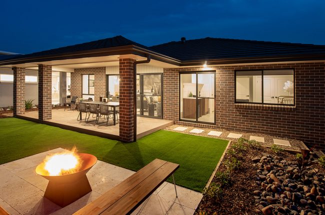 Monaco 1 211 outdoor entertaining area with fire pit