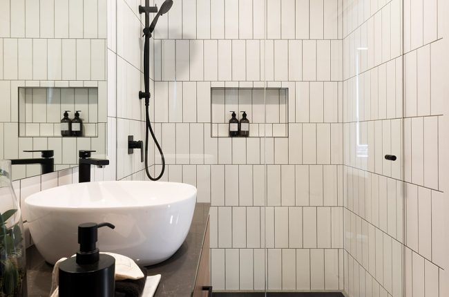 Monaco1 211 bathroom design with geometric tiles