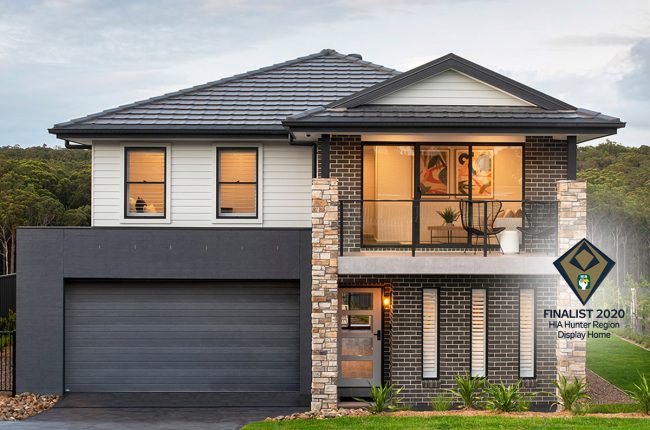 Byron 250 display home with HIA finalist logo