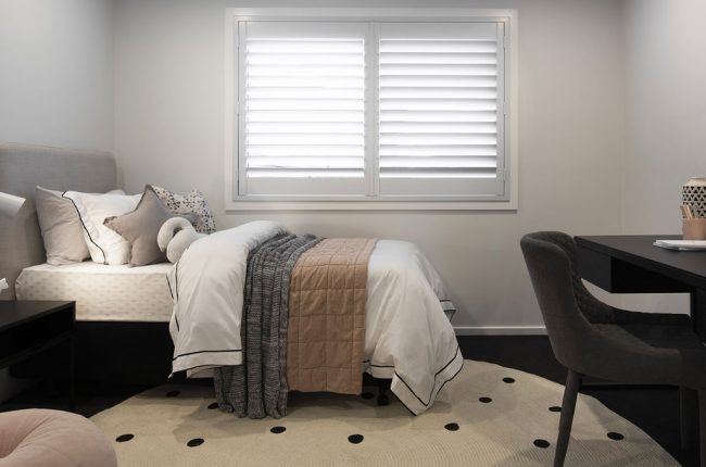 Small bedroom design in San Tropez display home