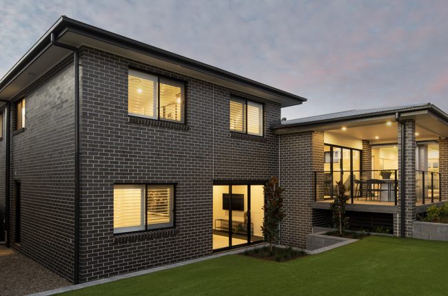 Two storey brick house design