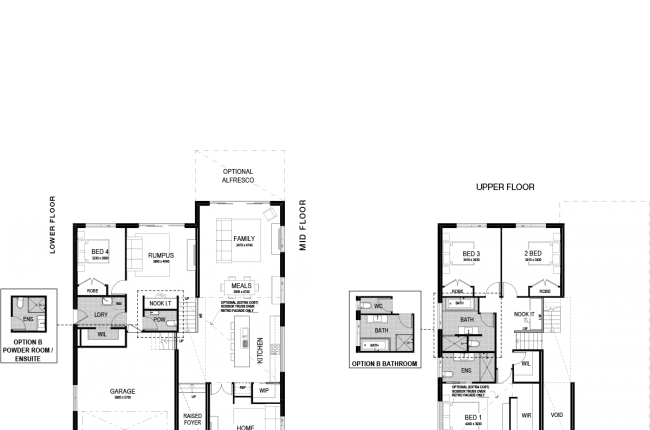San Tropex 273 Floor plan garage left