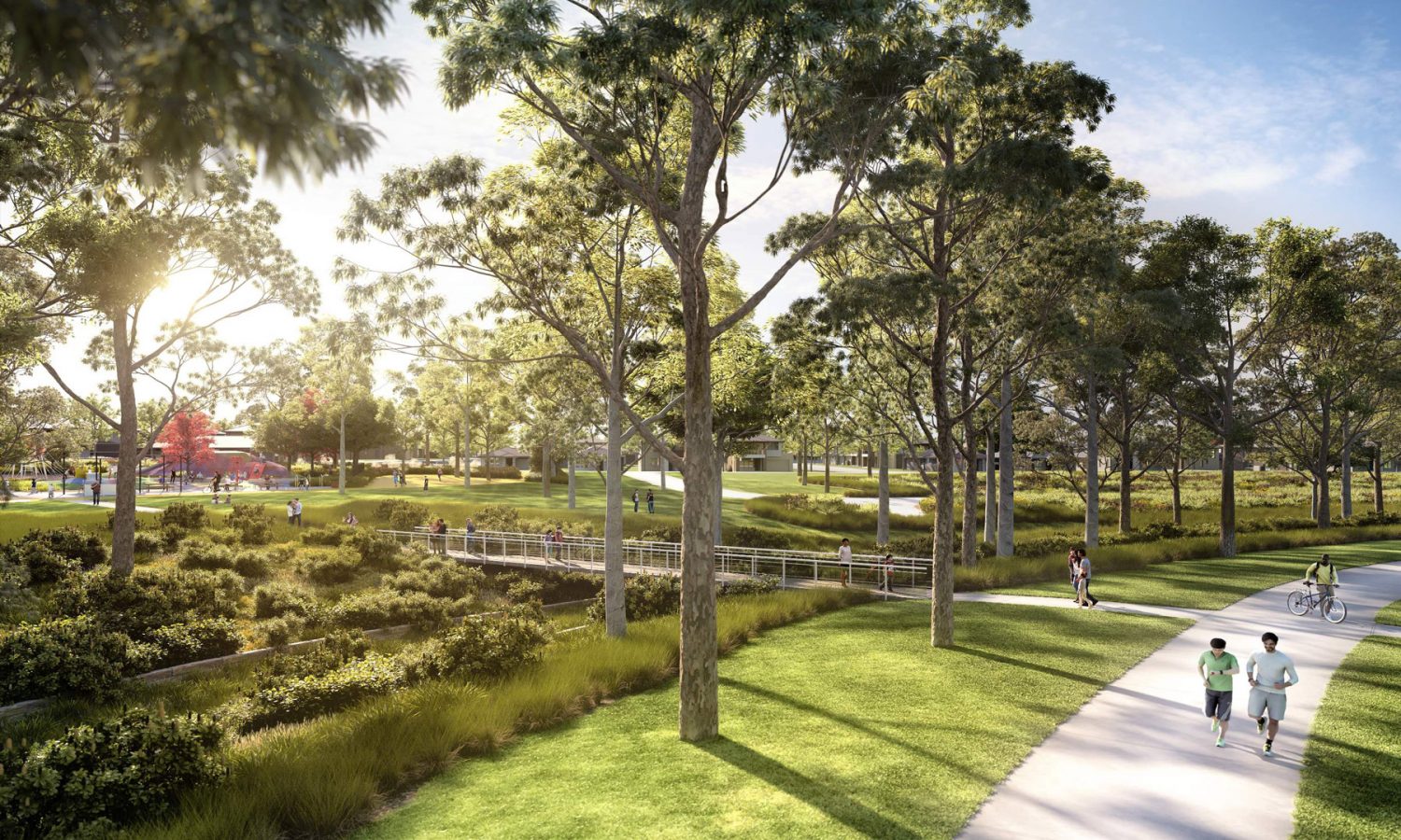 mock up view of the gables