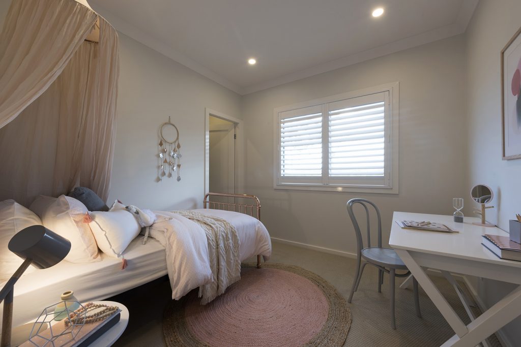 pink kid's bedroom