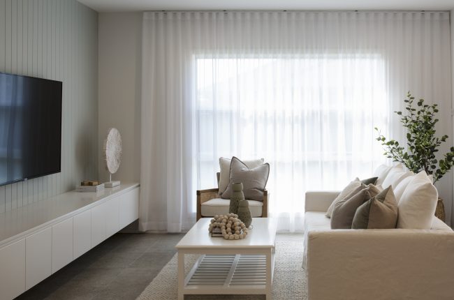 Avalon 2 220 living room with white colour scheme