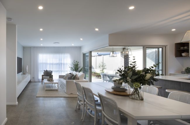 Avalon 2 220 open plan dining room leading to alfresco area