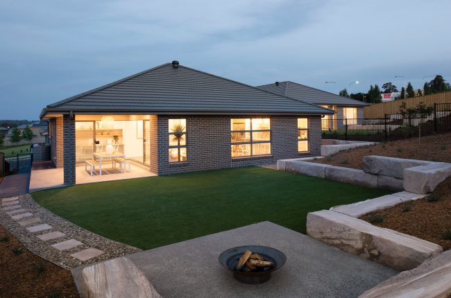 Bondi 249 garden with fire pit