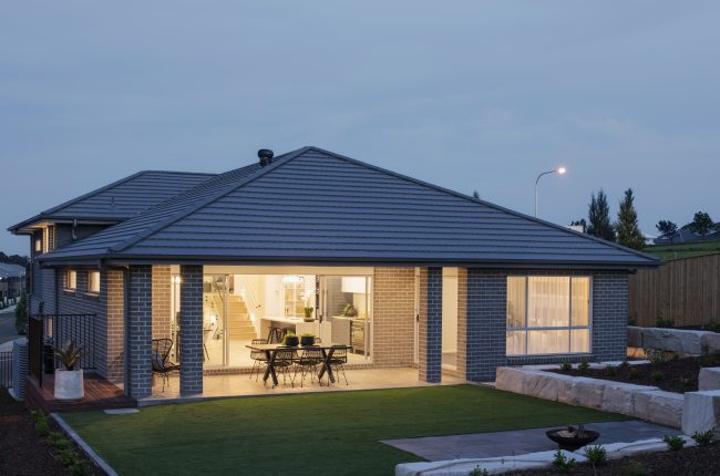 Riviera 1 267 garden with fire pit and outdoor furniture