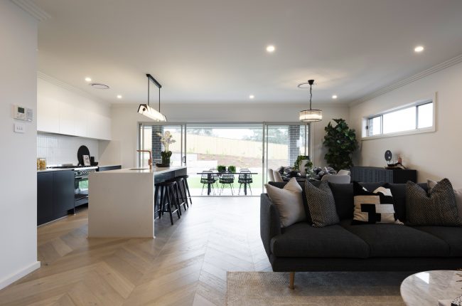 Riviera 1 267 view of open plan kitchen through to alfresco area