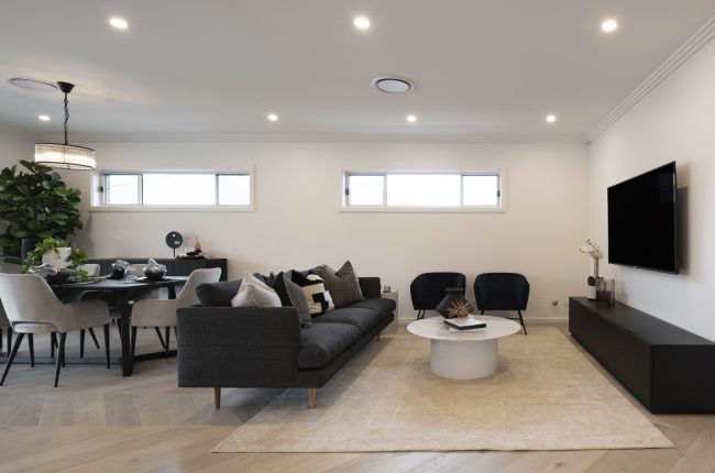 Riviera 1 267 monochrome living and dining area