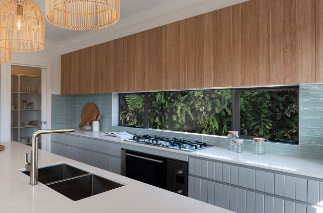 Bondi 249 kitchen with mixed metals and timber