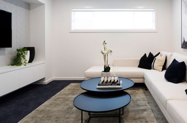 Riviera 1 267 theatre room with monochrome theme