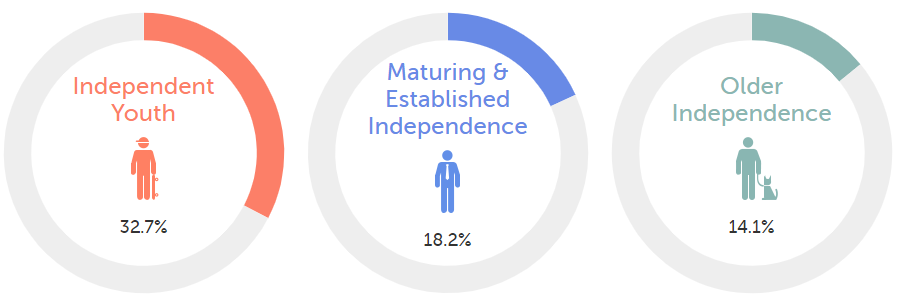 Age group statistics in Newcastle