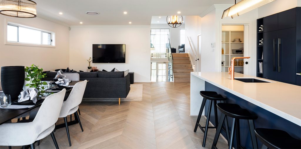 nautical themed open plan design