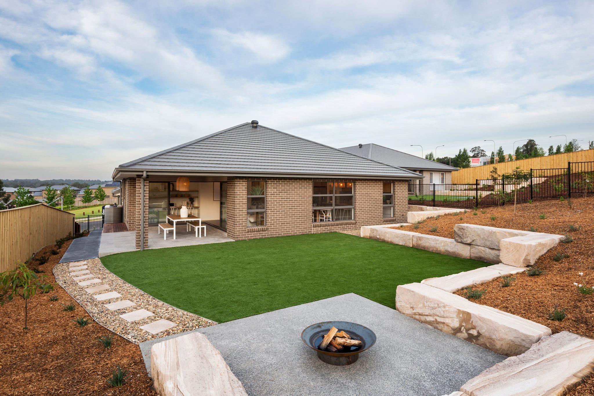 Bondi alfresco area firepit
