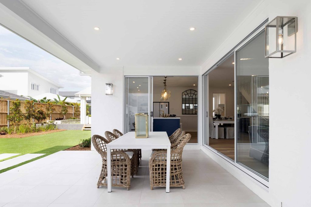 exterior lighting to alfresco area