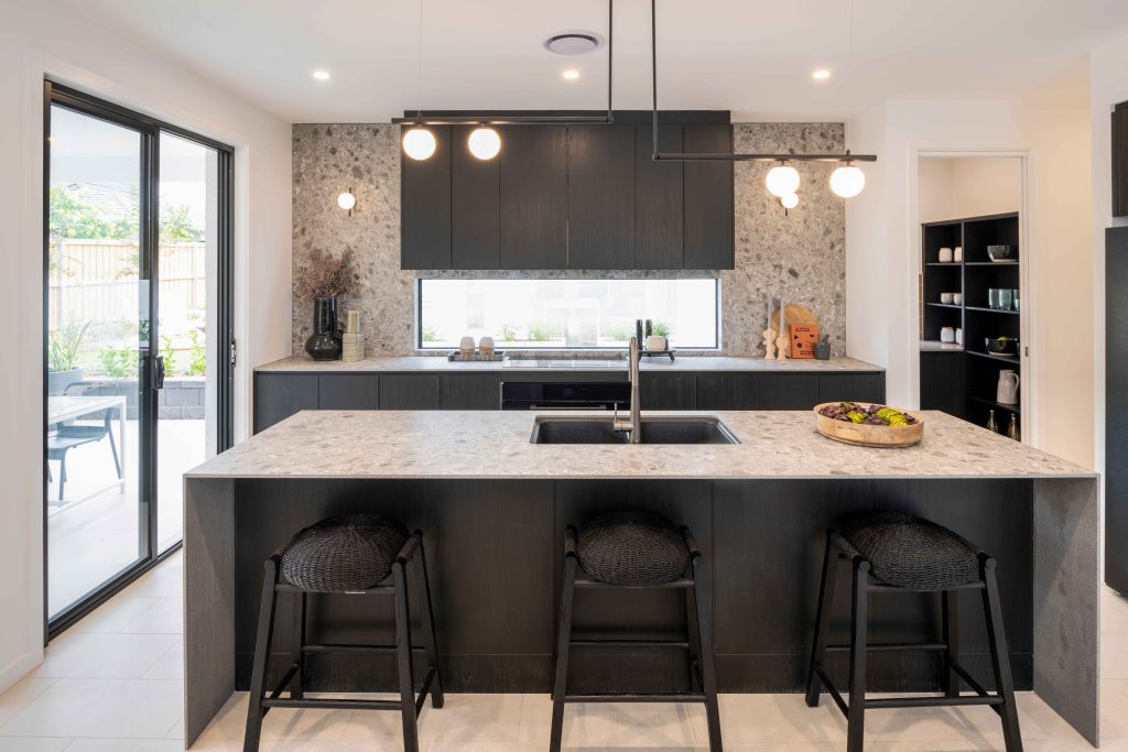 feature light over kitchen bench