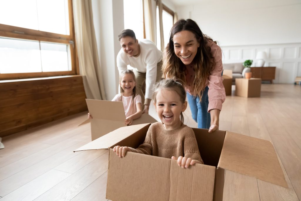 family moving house