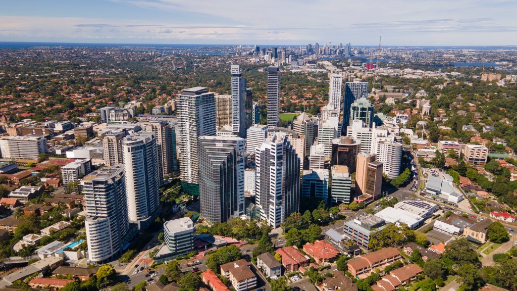 Chatswood CBD from above