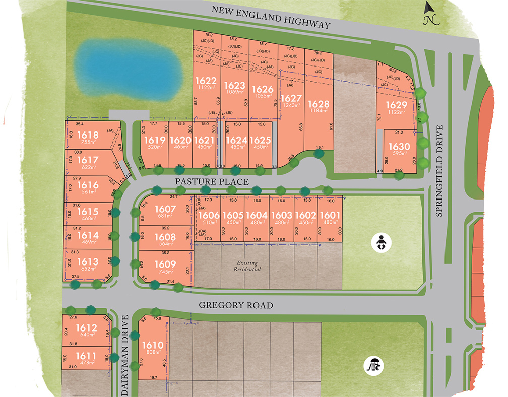 Hereford Hill zoning map