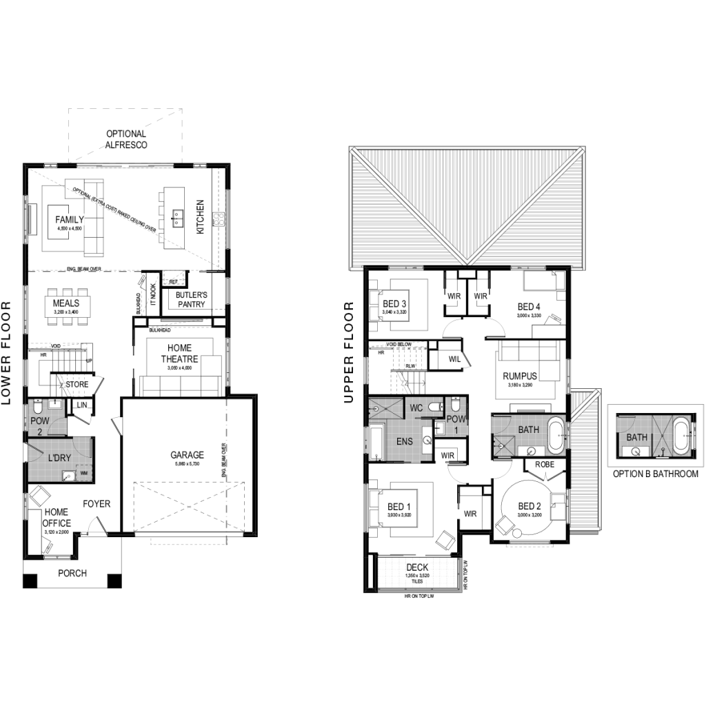 Trinity 286 Two Storey Floorplan