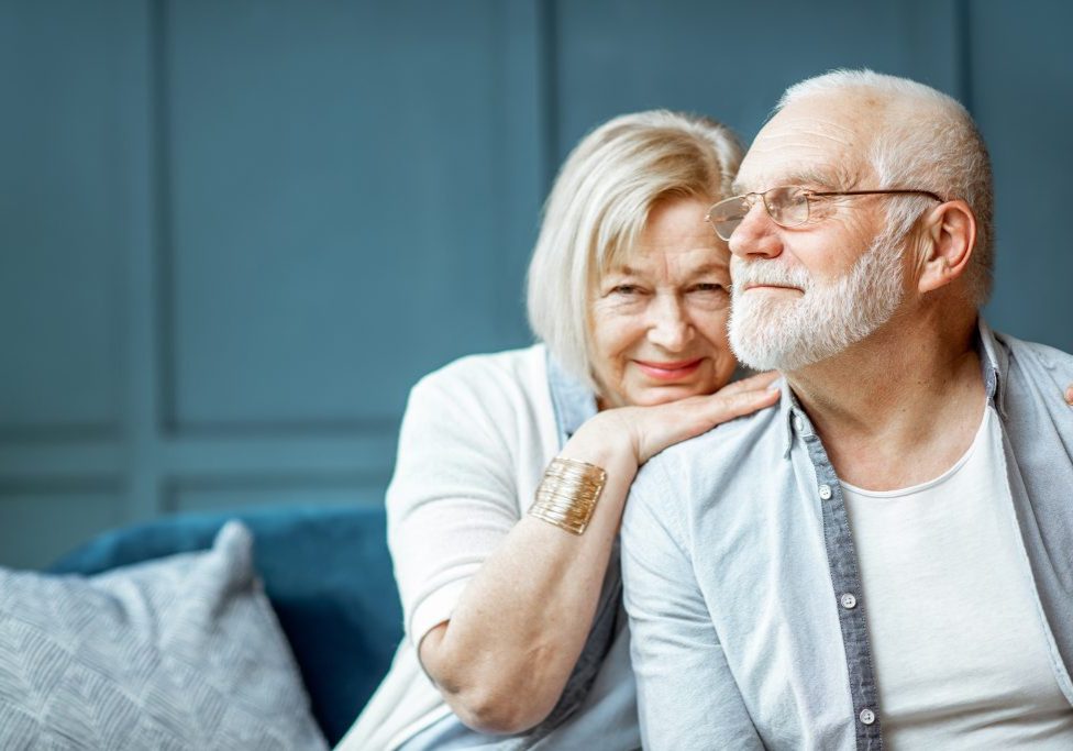 Portrait of a senior couple at home Portrait of a senior couple at home